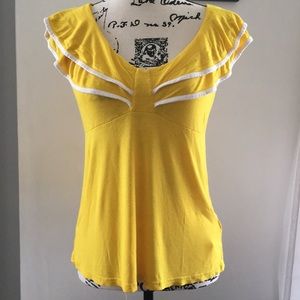 Sailor-style yellow top